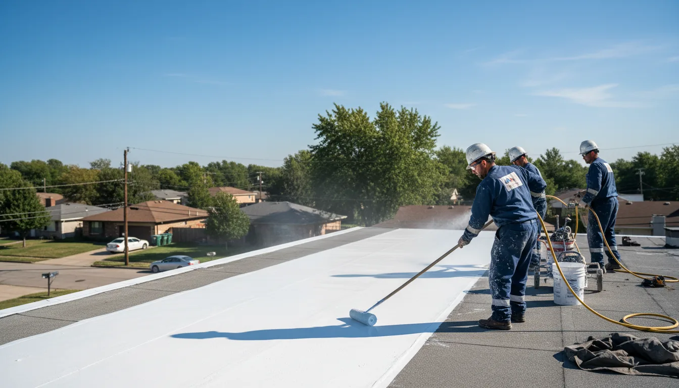 Commercial roof coating in Benezett, PA near me